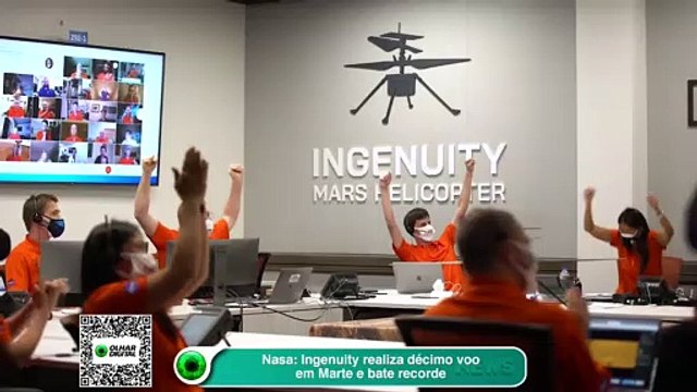 Nasa Ingenuity realiza décimo voo em Marte e bate recorde