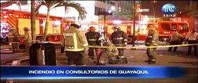 Incendio consumió varios consultorios odontológicos en Guayaquil