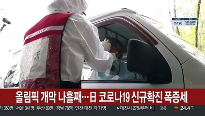 올림픽 개막 나흘째…日 코로나19 신규확진 폭증세