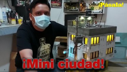 ¡Fernando Rojas crea barrios de la CDMX en chiquito! 