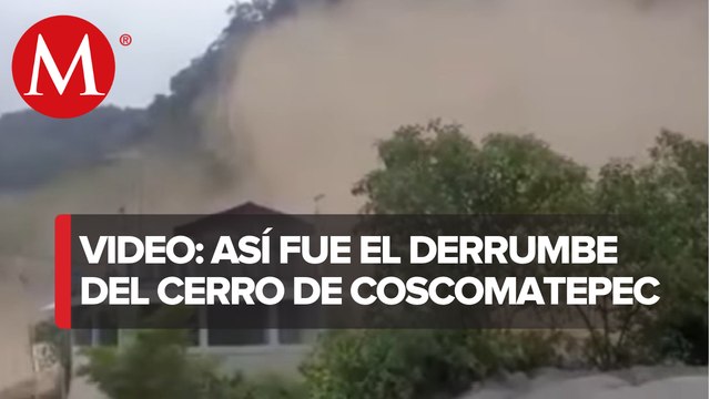 Se derrumba cerro en Coscomatepec, Veracruz; no hay reporte de heridos
