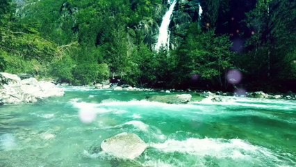 Dreaming Blue Music, Nature Relaxing Music, Water Running, Relaxing Music