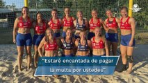 Pink paga la multa del equipo femenil de Noruega por negarse a usar bikini