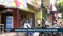 Detik-Detik Kawanan Begal Rampas Motor di Medan, Mengancam Pakai Senjata Tajam