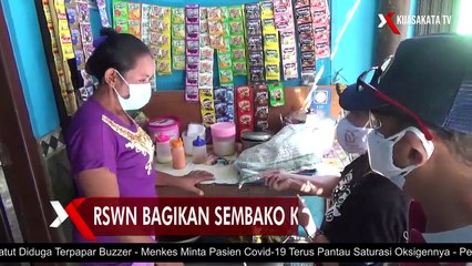 RSWN Bagikan Sembako Kepada Warga yang Terdampak PPKM