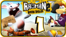 Rayman Raving Rabbids 2 Walkthrough Part 1 (Wii) No Commentary