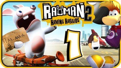Rayman Raving Rabbids 2 Walkthrough Part 1 (Wii) No Commentary
