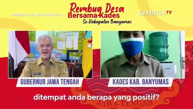 Saat Kades di Banyumas Pamer Cara Tangani Covid-19 ke Ganjar: Pak Gubernur Sini, Nanti Saya Ajari