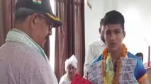 Wrestling Champion receives warm welcome back at home