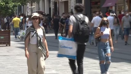Taksim'de koronavirüs önlemleri unutuldu