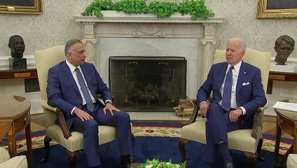 Biden incontra il premier iracheno e annuncia: "Via le truppe americane dall'Iraq entro fine 2021"