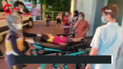 Balkondan düşen çocuğu ölümden marketin tentesi kurtardı