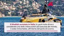 Ecco Khalilah, lo yacht tutto d'oro nel porto di Livorno