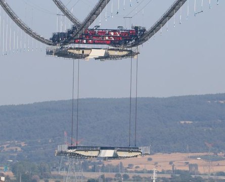 1915 ÇANAKKALE KÖPRÜSÜ'NDE 3'ÜNCÜ MEGA TABLİYE BLOK MONTAJI BAŞLADI