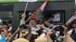 Congress protest outside Amit Shah's house over Pegasus case