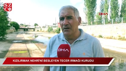 Kızılırmak Nehri'ni besleyen Tecer ırmağı kuruldu