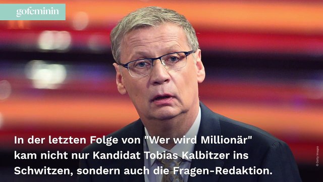 Wer wird Millionär -Panne: Günther Jauch entdeckt einen Fehler