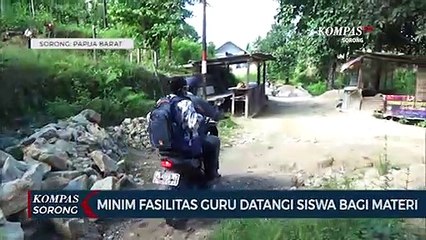 Minim Fasilitas Guru Di Sorong, Datangi Siswa Bagi Materi
