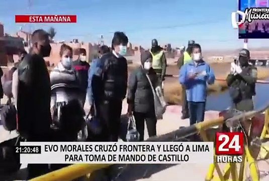 Evo Morales llegó a Lima para toma de mando de Pedro Castillo