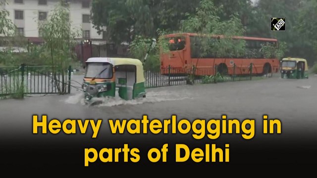 Waterlogging in parts of Delhi after heavy rainfall