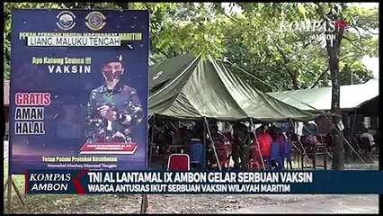 Warga Liang Antusias Ikut Serbuan Vaksin Wilayah Maritim
