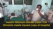 Assam-Mizoram border clash: CM Himanta Biswa Sarma meets injured cops at hospital