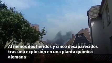 Al menos dos heridos y cinco desaparecidos tras una explosión en una planta química alemana