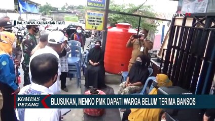 Blusukan ke Kota Balikpapan, Menko PMK Dapati Warga Belum Terima Bansos
