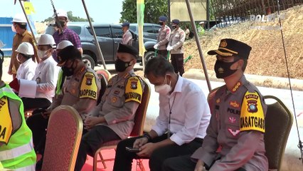 Peletakan Batu Pertama Pembangunan Rusun Keluarga Satbrimob Polda Kepulauan Riau