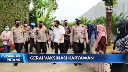 Kapolda Banten Tinjau Vaksinasi Karyawan PT. Aggio