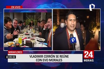Vladimir Cerrón Y Evo Morales cenaron en un restaurante miraflorino