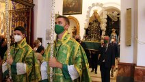 Santa Ana procesionó en el interior de Santa María Magdalena con motivo de su festividad