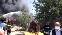 GAZİANTEP - Depoda çıkan yangına müdahale ediliyor - Büyükşehir Belediye Başkanı Şahin