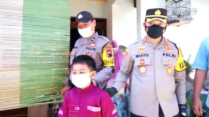 Gifari' Anak Asuh Polres Sukoharjo, Kedua Orang Tua Meninggal Karena Covid-19