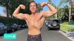 Joseph Baena Rides Horse Shirtless and Flexes His Muscles