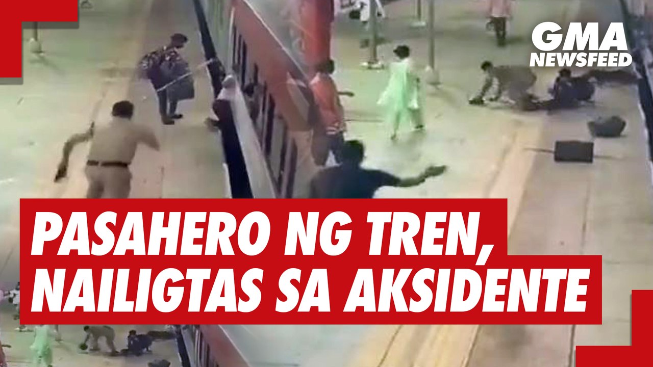 Railway police sa India, nailigtas ang pasahero sa aksidente | GMA News Feed