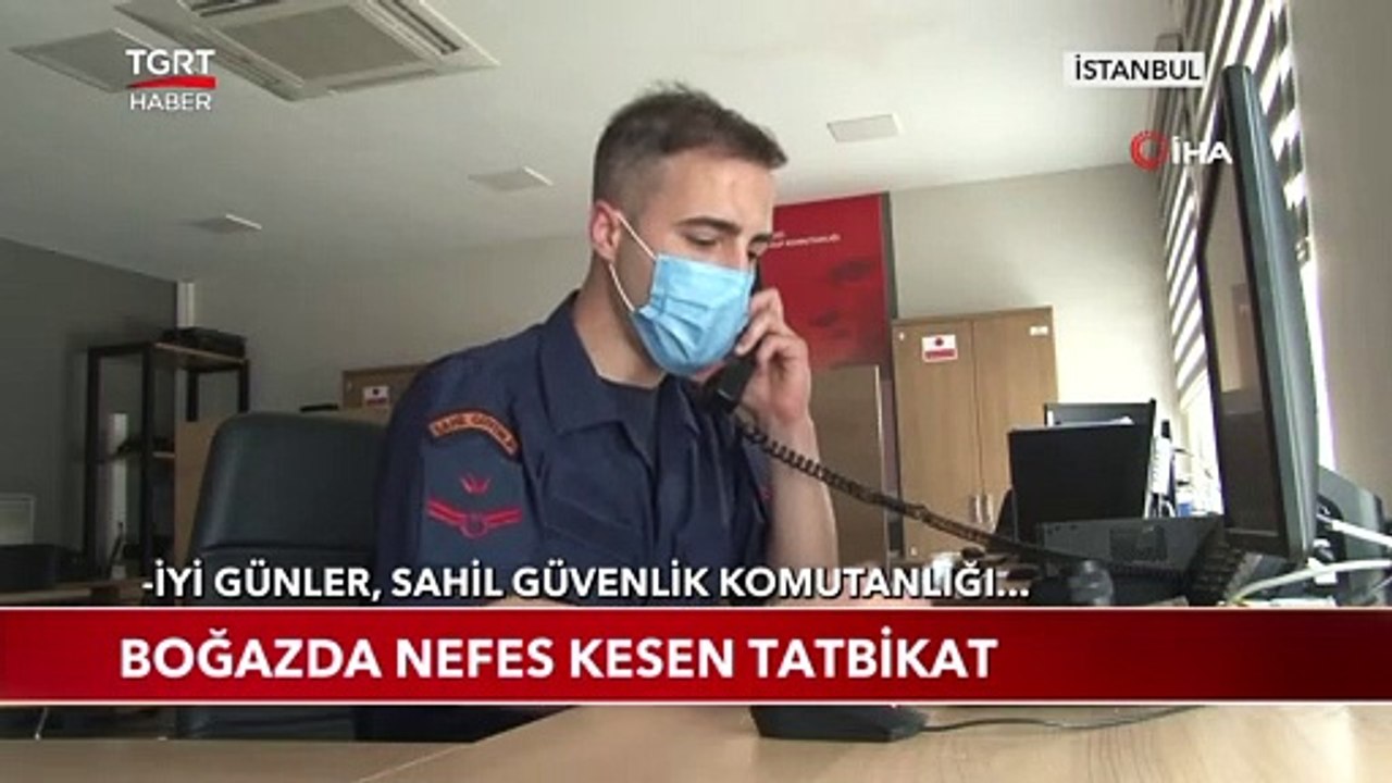 Sahil Güvenlik Komutanlığı İstanbul Boğazı'nda Nefes Kesen Bir Tatbikat Gerçekleştirdi