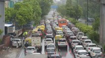 Delhi rains cause heavy traffic jam across the state