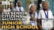 2 na senior citizens, nagtapos ng Junior High School | GMA News Feed