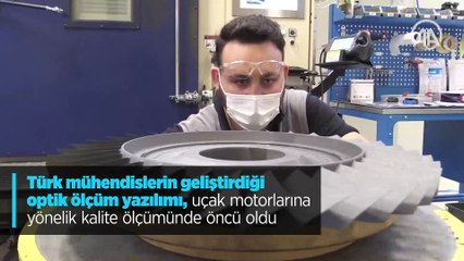 Türk mühendislerin geliştirdiği optik ölçüm yazılımı, uçak motorlarına yönelik kalite ölçümünde öncü oldu