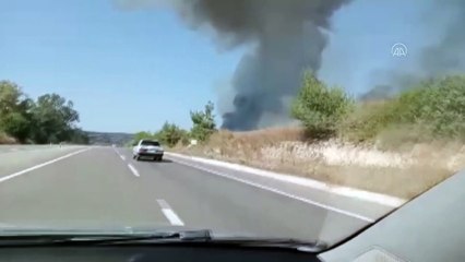 ADANA - Sarıçam'da çıkan orman yangınına müdahale ediliyor