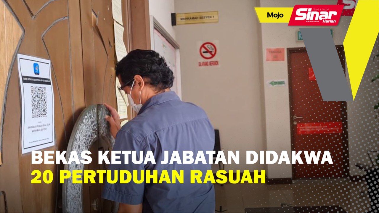 Bekas ketua jabatan didakwa 20 pertuduhan rasuah