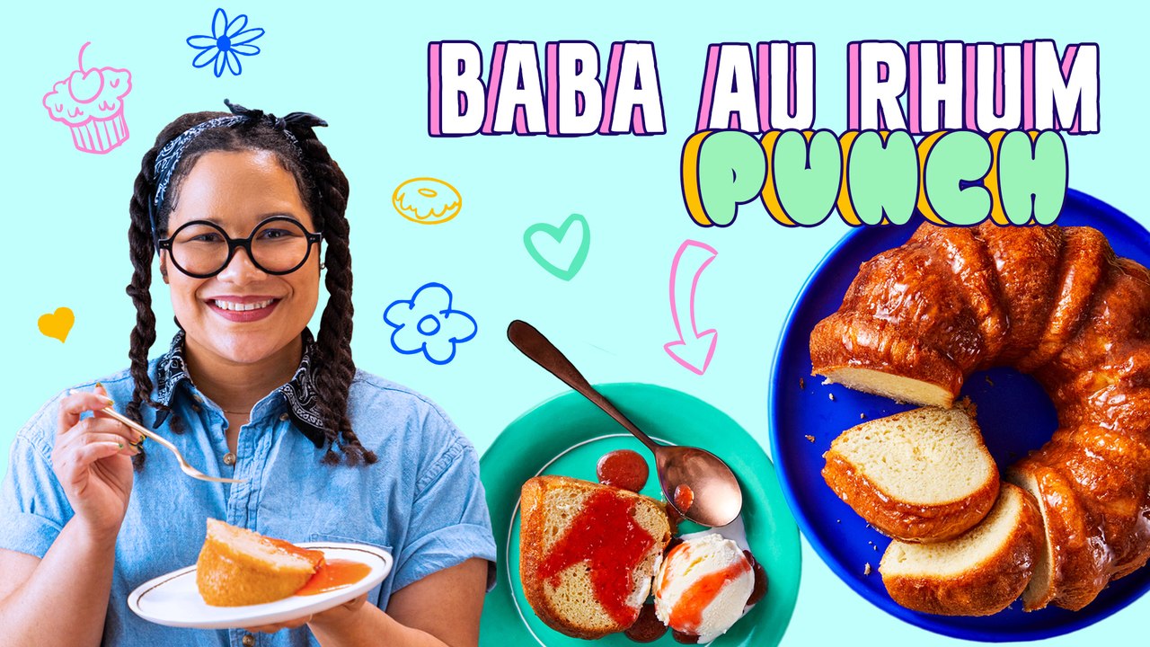 Rum Punch Soaked Baba Cake | Baba Au Rhum Punch | Pastries with Paola