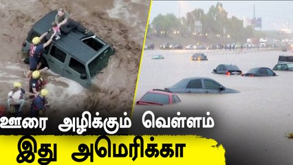 Arizona-வில் திடீர் வெள்ளம்..Flood-ல் சிக்கிய மக்கள்