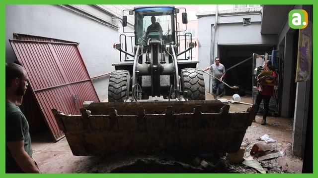 Namur: Les Petits Riens complètement inondés