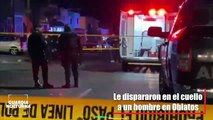 Hombre recibe disparo en el cuello, en la colonia Balcones de Oblatos del municipio de Guadalajara