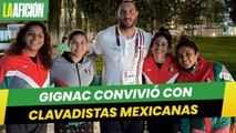 Tras anotar triplete, Gignac convivió con clavadistas mexicanas de Tokio 2020