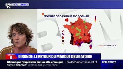 Sophie Larrieu, épidémiologiste: "On a une densité de population qui a beaucoup augmenté ces deux dernières semaines" en Nouvelle-Aquitaine