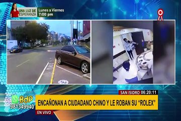 San Isidro: delincuentes armados roban “rolex” a ciudadano chino en un chifa