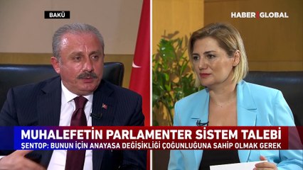 TBMM Başkanı Mustafa Şentop Haber Global'de